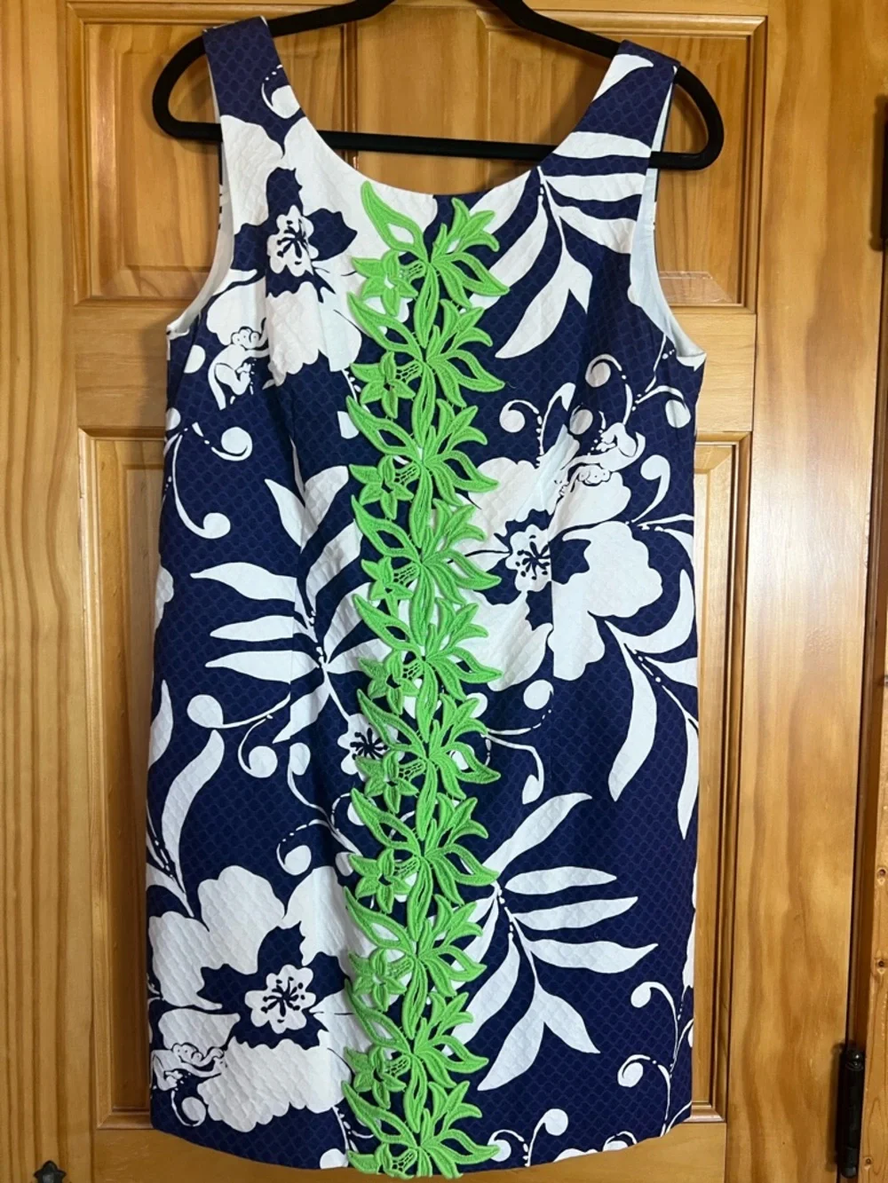 Lilly Pulitzer Delia Shift Dress in Bright Navy Johnny B - Picture 1 of 2
